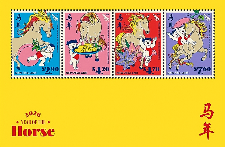 Tem Tết năm Ngọ 2026: Khi biểu tượng ngựa kết nối bản sắc văn hóa toàn cầu