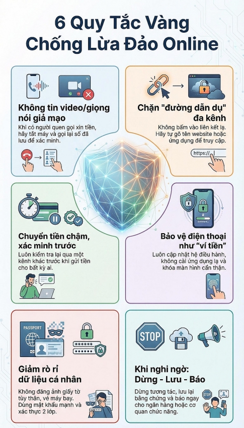 6 quy tắc phòng chống lừa đảo deepfake trong kỷ nguyên AI