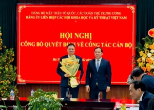 GS.VS. Châu Văn Minh giữ cương vị Bí thư Đảng ủy Liên hiệp các Hội Khoa học và Kỹ thuật Việt Nam