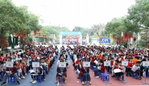 Hàng nghìn học sinh tiểu học tại Hà Nội háo hức tranh tài ở Kỳ thi Hội