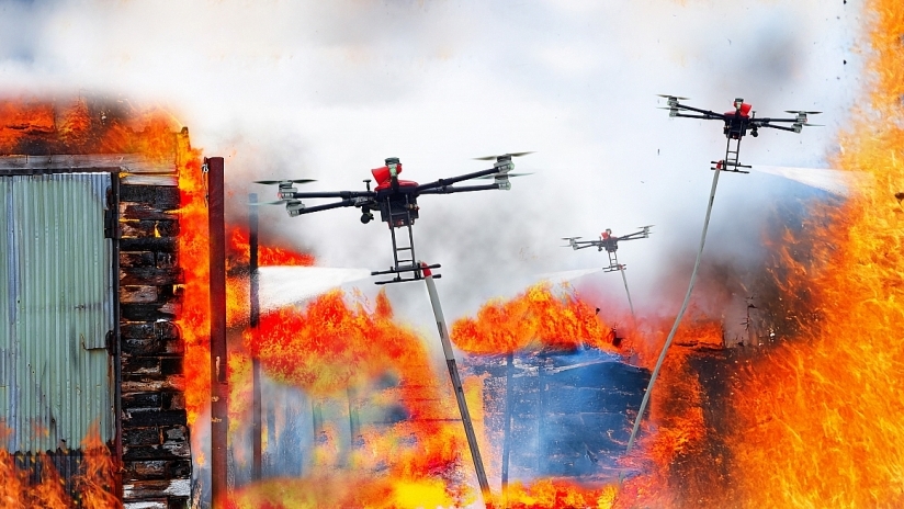 CT Group phát triển hệ thống UAV ứng dụng AI, hỗ trợ chữa cháy trong ngõ nhỏ