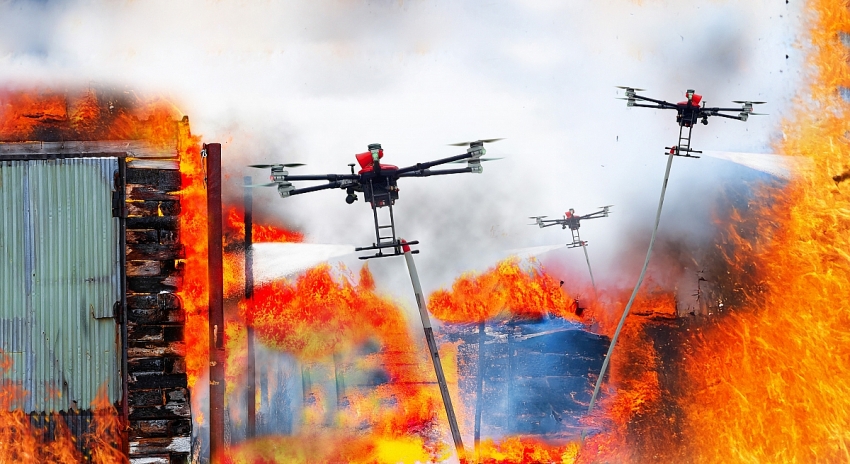 CT Group phát triển hệ thống UAV ứng dụng AI, hỗ trợ chữa cháy trong ngõ nhỏ