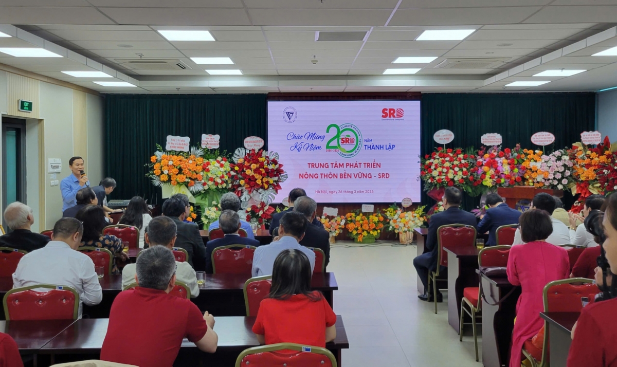 Chương trình  chúc mừng 20 năm Ngày thành lập Trung tâm Phát triển Nông thôn Bền vững (SRD)