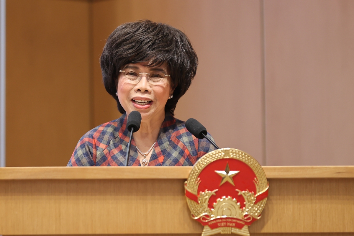 Bà Thái Hương - Chủ tịch Tập đoàn TH Group. Ảnh: VGP