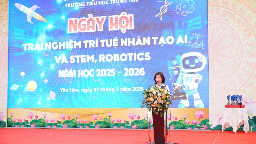 ROBOHUB Vietnam đồng hành cùng Trường Tiểu học Trung Yên tổ chức Ngày hội AI, STEM và Robotics