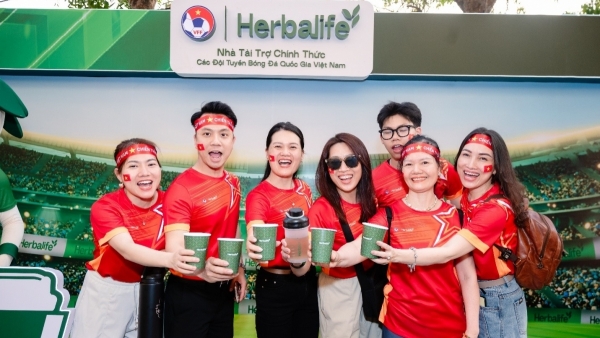 Herbalife Việt Nam tổ chức Fanzone tiếp lửa Đội tuyển Việt Nam
