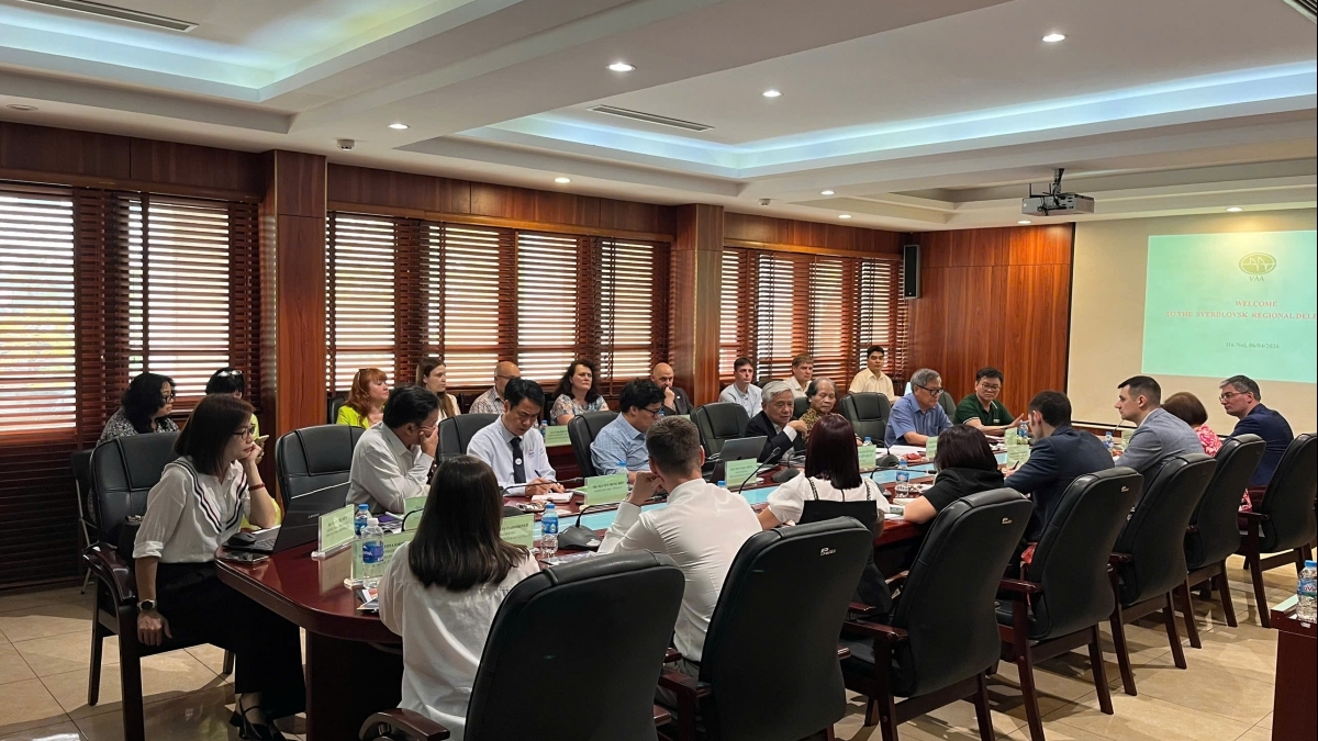 VAA thúc đẩy hợp tác công nghệ với đoàn doanh nghiệp tỉnh Sverdlovsk (Nga)
