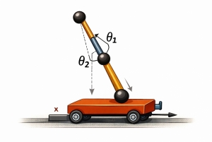 Bộ điều khiển LQG mờ với bộ quan sát khuếch đại cao để điều khiển bền vững hệ con lắc kép ngược trên xe đẩy