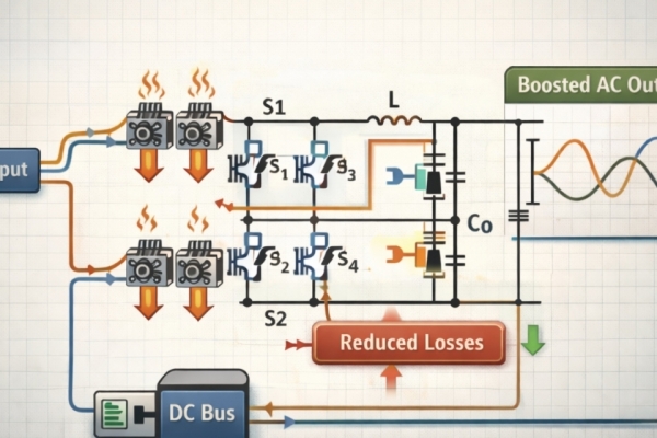 Biến tần cầu H tăng áp bán chuyển mạch một pha với khả năng giảm tổn thất điện năng
