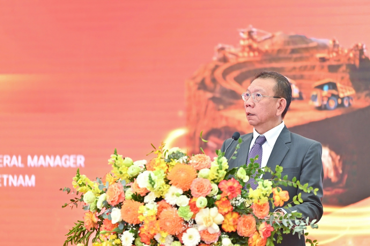 Ông Ben Wong, Tổng giám đốc Công ty Informa Markets Việt Nam phát biểu khai mạc triển lãm.