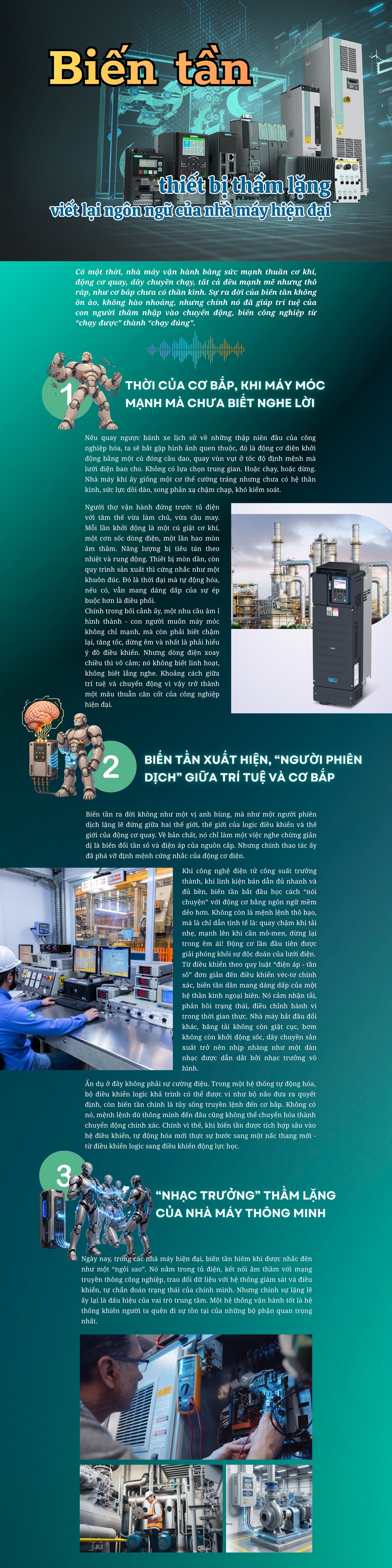 [E-Magazine] Biến tần - thiết bị thầm lặng viết lại ngôn ngữ của nhà máy hiện đại