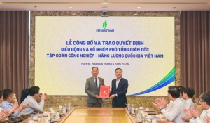 Đồng chí Cao Hoài Dương được bổ nhiệm giữ chức Phó Tổng Giám đốc Petrovietnam