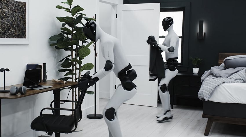 Robot Figure 03 tự dọn phòng ngủ, phối hợp như người thật