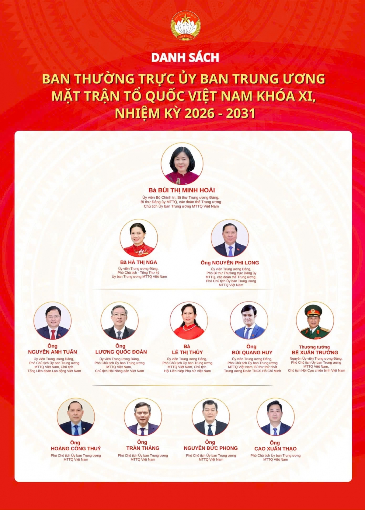 Bế mạc Đại hội đại biểu toàn quốc Mặt trận Tổ quốc Việt Nam lần thứ XI