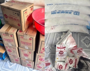 Triệt phá đường dây sản xuất hơn 4 tấn bột ngọt giả nhãn hiệu Ajinomoto