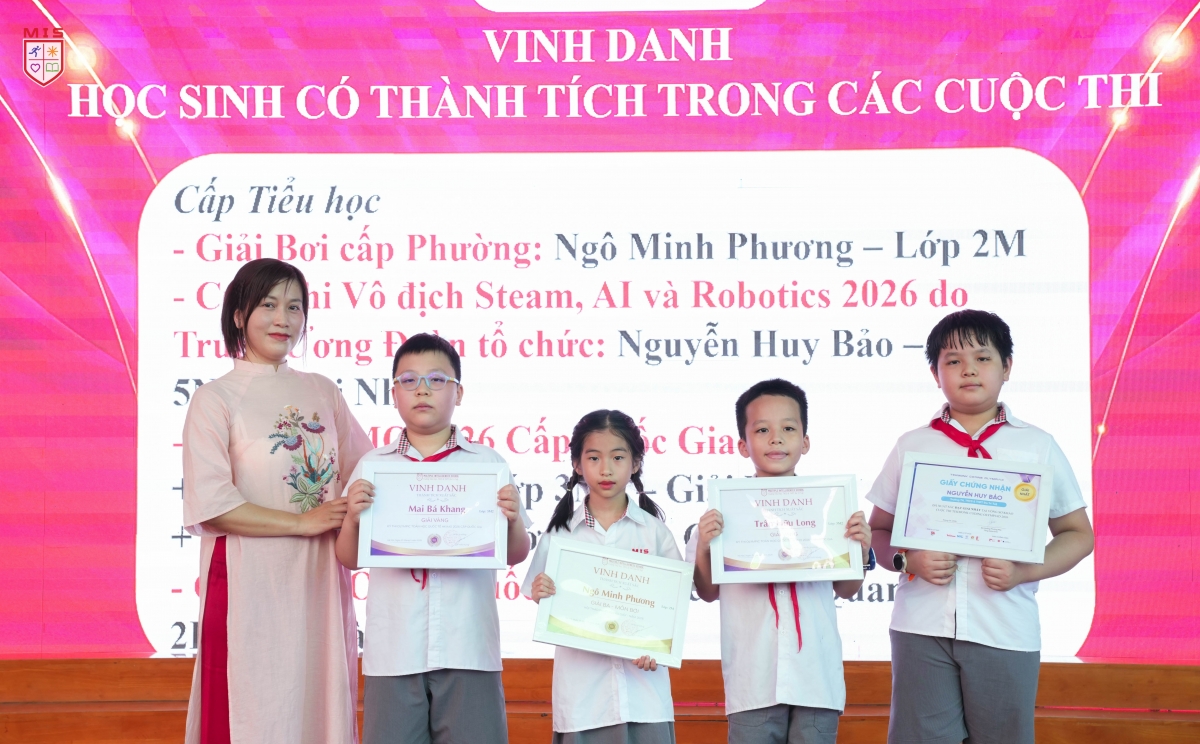 Năm học 2025-2026: Nhiều thành quả đến từ sự nỗ lực của thầy trò Trường Liên cấp Đa Trí Tuệ