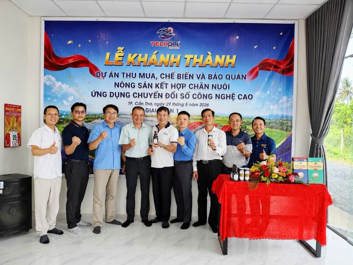 Techpal Group khánh thành dự án thu mua, chế biến nông sản công nghệ cao tại Cần Thơ