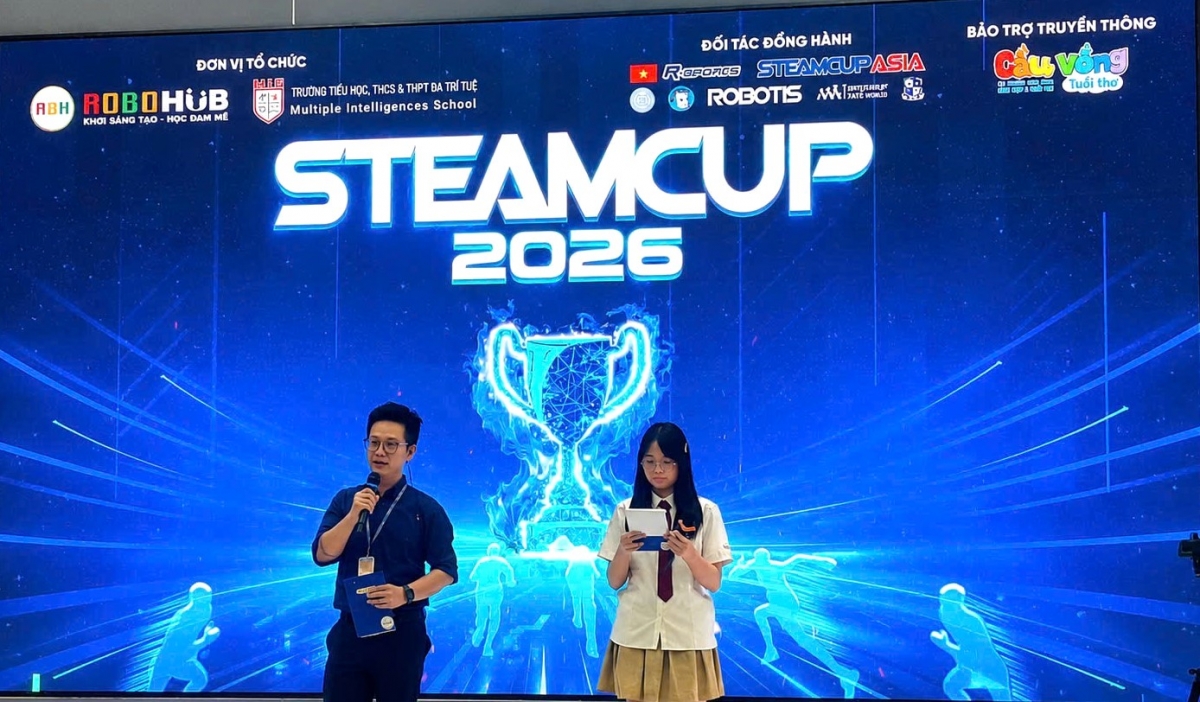Gần 100 tài năng Robotics sôi nổi tranh tài tại STEAMCUP ASIA 2026