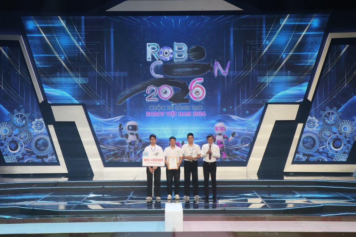 LH-FOF đến từ Trường Đại học Lạc Hồng đăng quang Robocon Việt Nam 2026