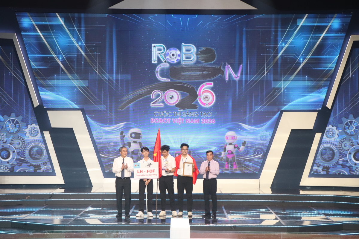 LH-FOF đến từ Trường Đại học Lạc Hồng đăng quang Robocon Việt Nam 2026