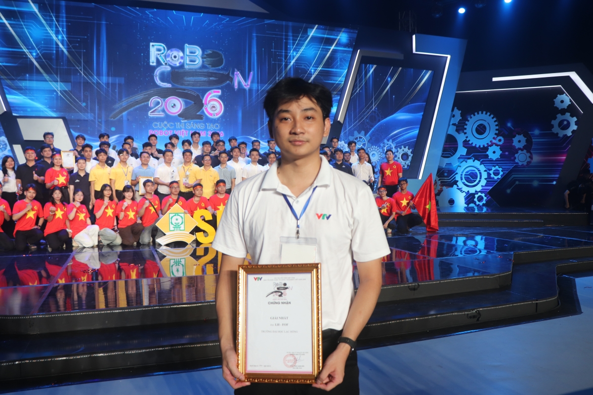 LH-FOF đến từ Trường Đại học Lạc Hồng đăng quang Robocon Việt Nam 2026