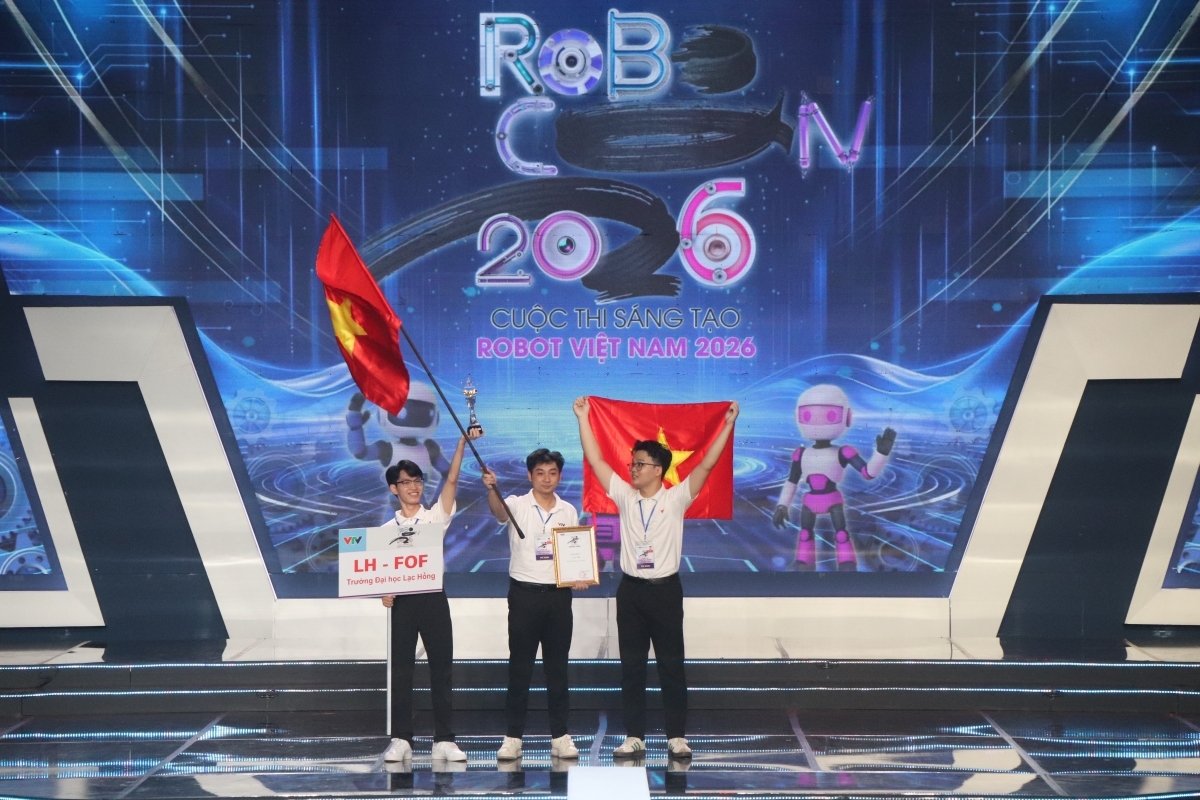 LH-FOF đến từ Trường Đại học Lạc Hồng đăng quang Robocon Việt Nam 2026
