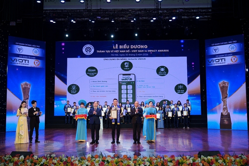 Herbalife Việt Nam đạt giải thưởng Dịch vụ số xuất sắc tại Viet Nam I4 Impact Awards 2026