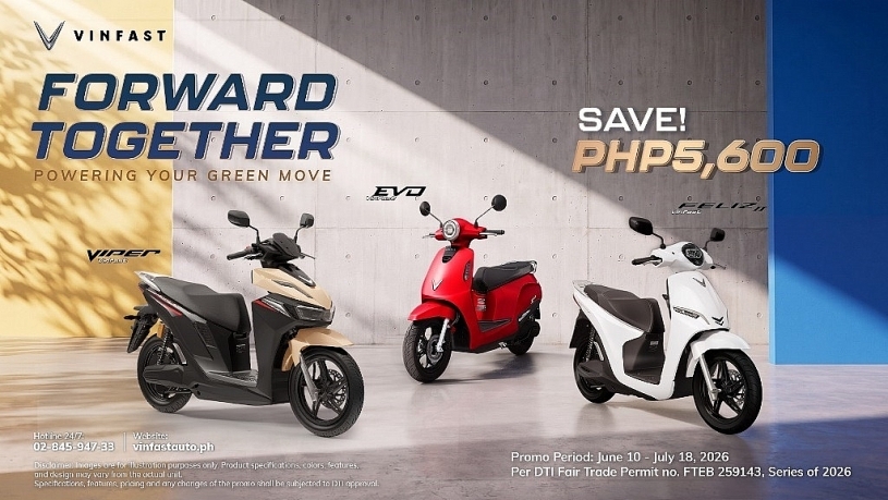 Tháng 7/2026, VinFast mở cọc 3 mẫu xe máy điện tại Philippines vận hành tới 150km sau mỗi lần sạc