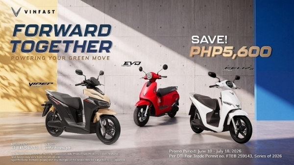 Tháng 7/2026, VinFast mở cọc 3 mẫu xe máy điện tại Philippines vận hành tới 150km sau mỗi lần sạc