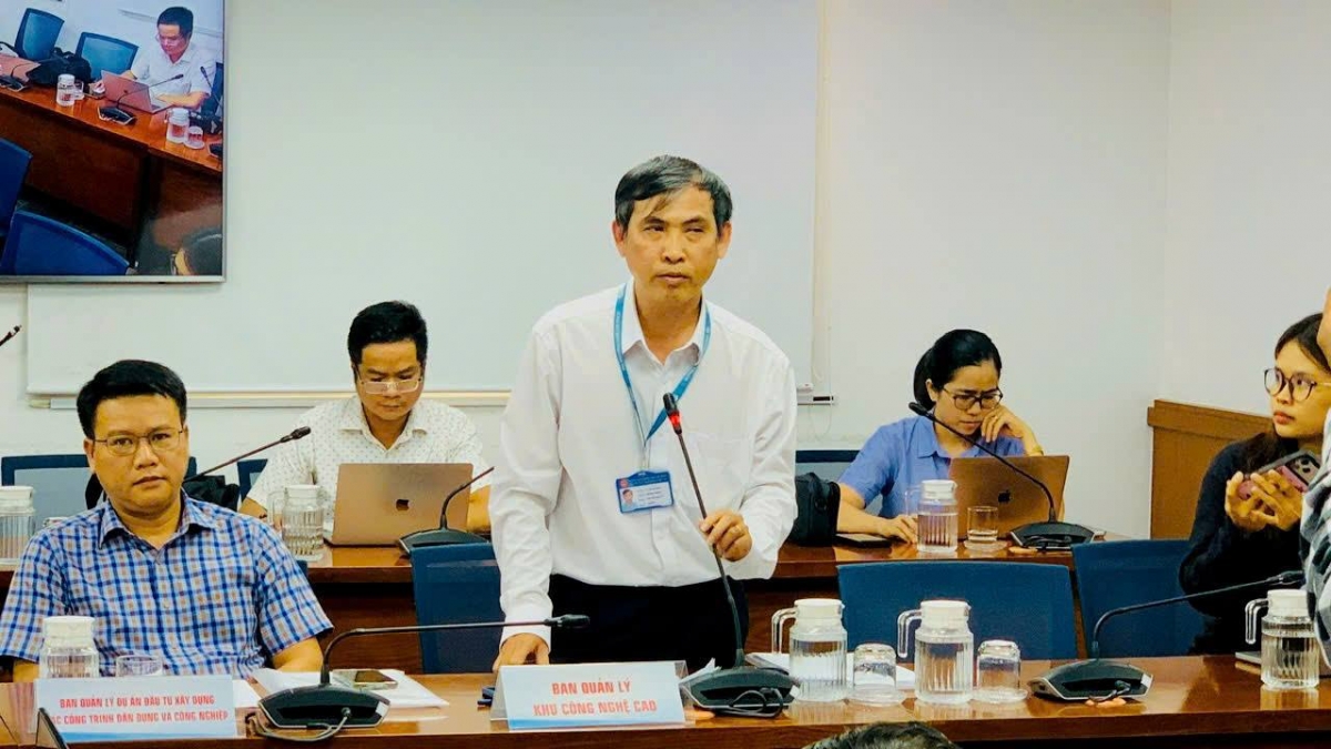 Ông Lê Thành Nhân - Trưởng phòng Xúc tiến đầu tư Ban Quản lý Khu Công nghệ cao TP. Hồ Chí Minh