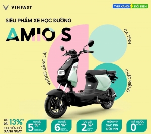 Khám phá Amio S - phiên bản mới phân khúc xe máy điện rẻ nhất của VinFast