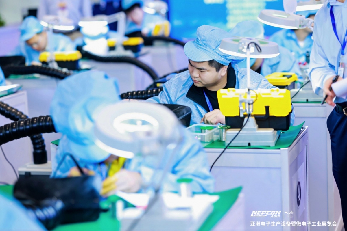 Cuộc thi Hàn tay khu vực miền Bắc là hoạt động nổi bật tại NEPCON ASIA, góp phần nâng cao tay nghề và phát triển nguồn nhân lực cho ngành điện tử Việt Nam.