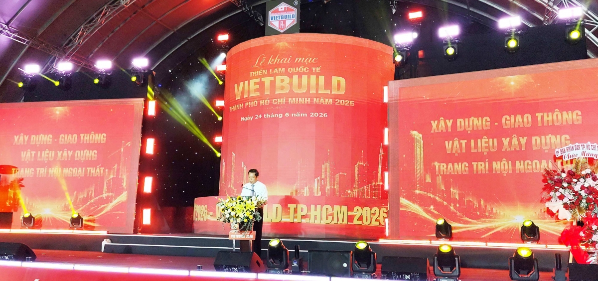 Gần 600 doanh nghiệp tham gia Triển lãm Quốc tế Vietbuild lần thứ I năm 2026 tại TP. Hồ Chí Minh