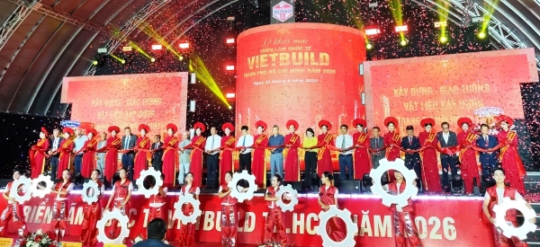 Gần 600 doanh nghiệp tham gia Triển lãm Quốc tế Vietbuild lần thứ I năm 2026 tại TP. Hồ Chí Minh