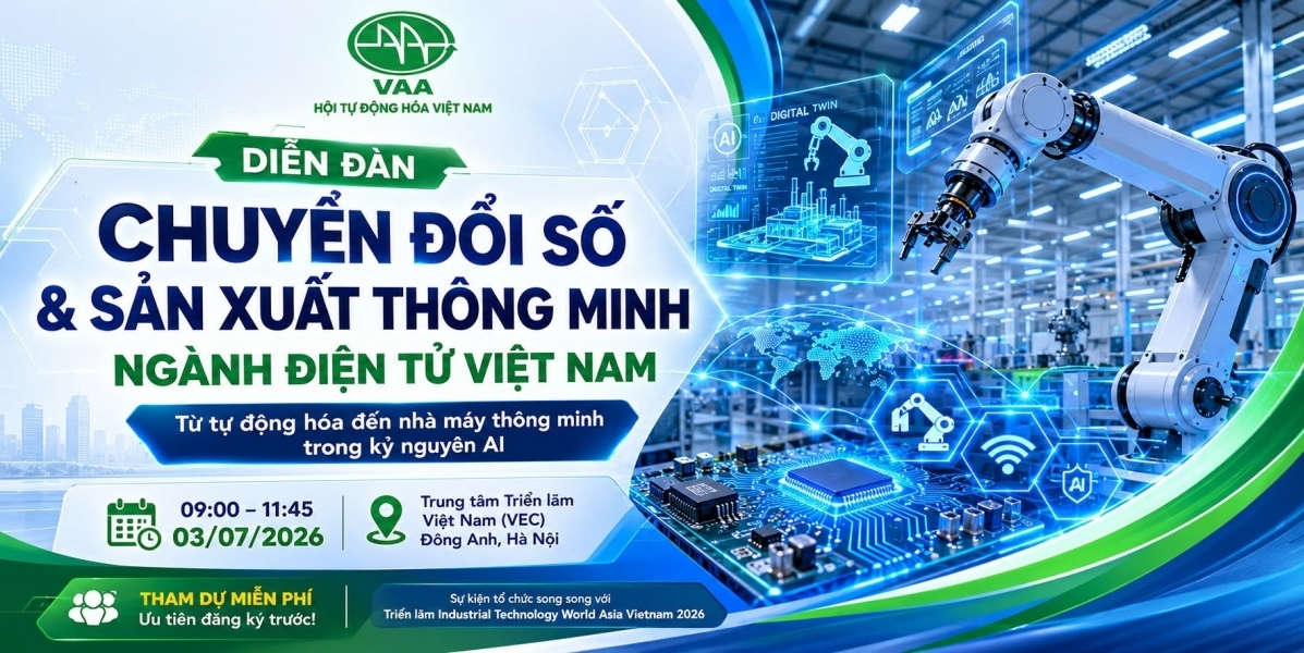 Từ tự động hóa đến Smart Factory: Lộ trình mới của ngành điện tử Việt Nam