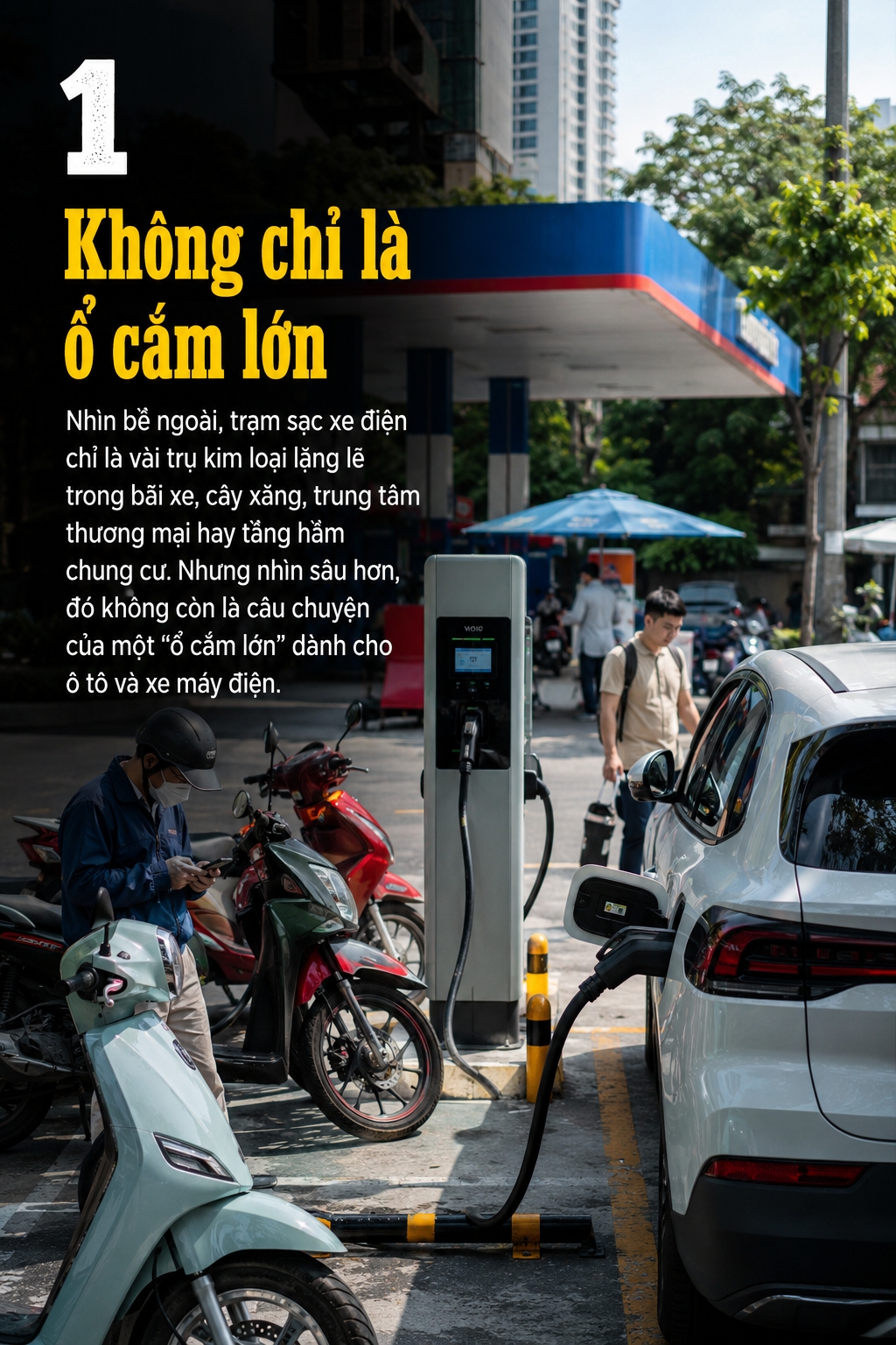 Thành phố cần trạm sạc, trạm đổi pin