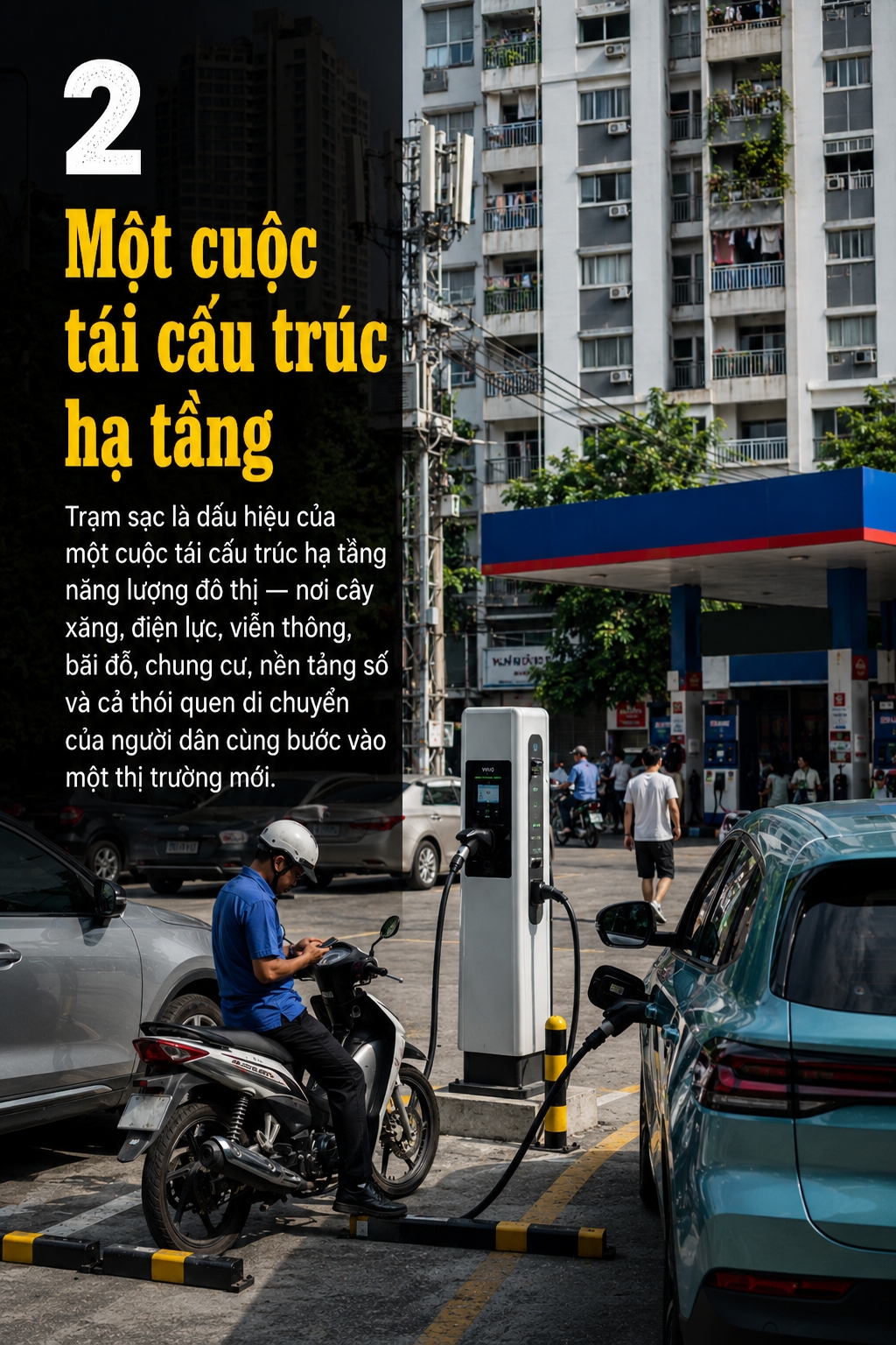 Thành phố cần trạm sạc, trạm đổi pin