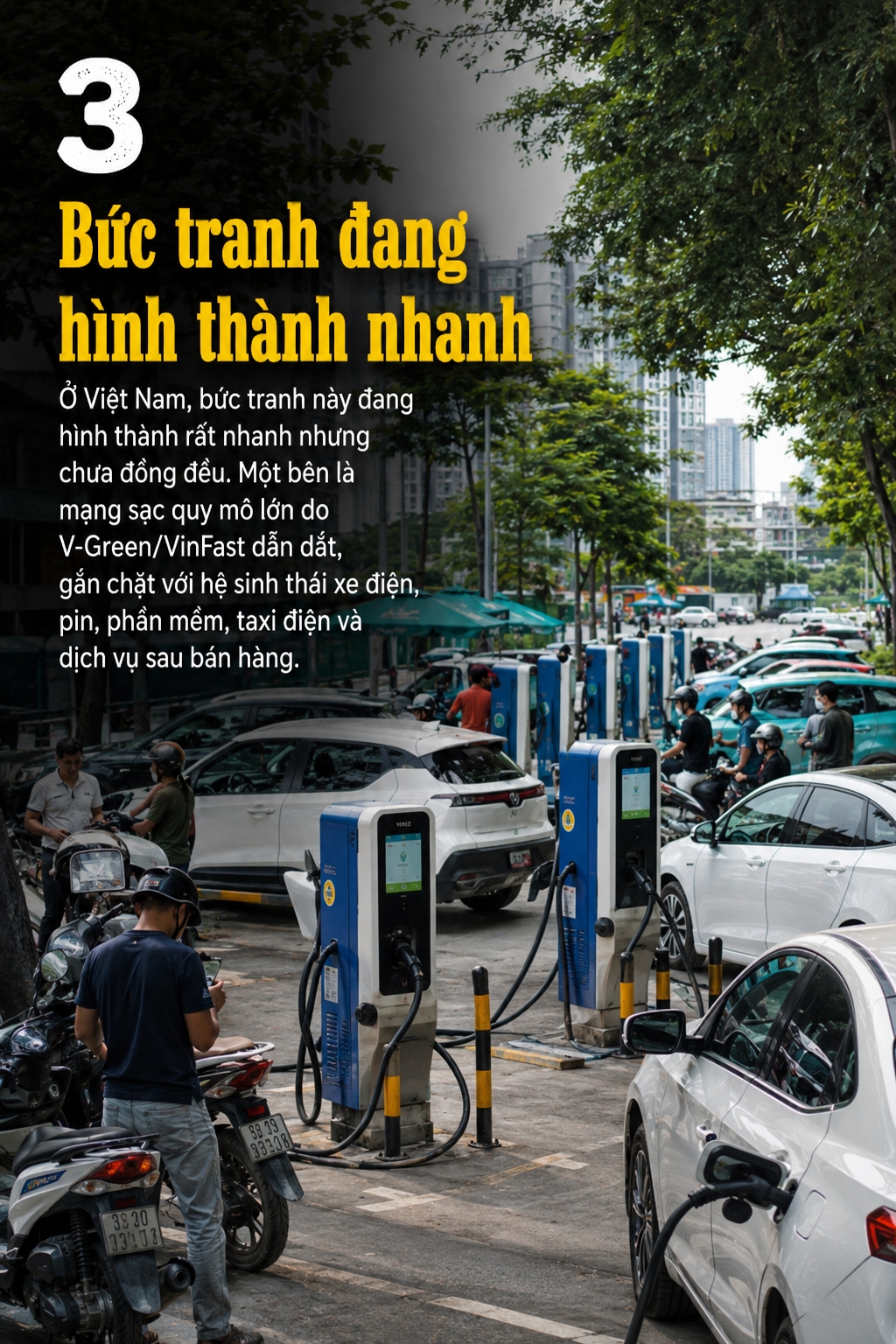 Thành phố cần trạm sạc, trạm đổi pin