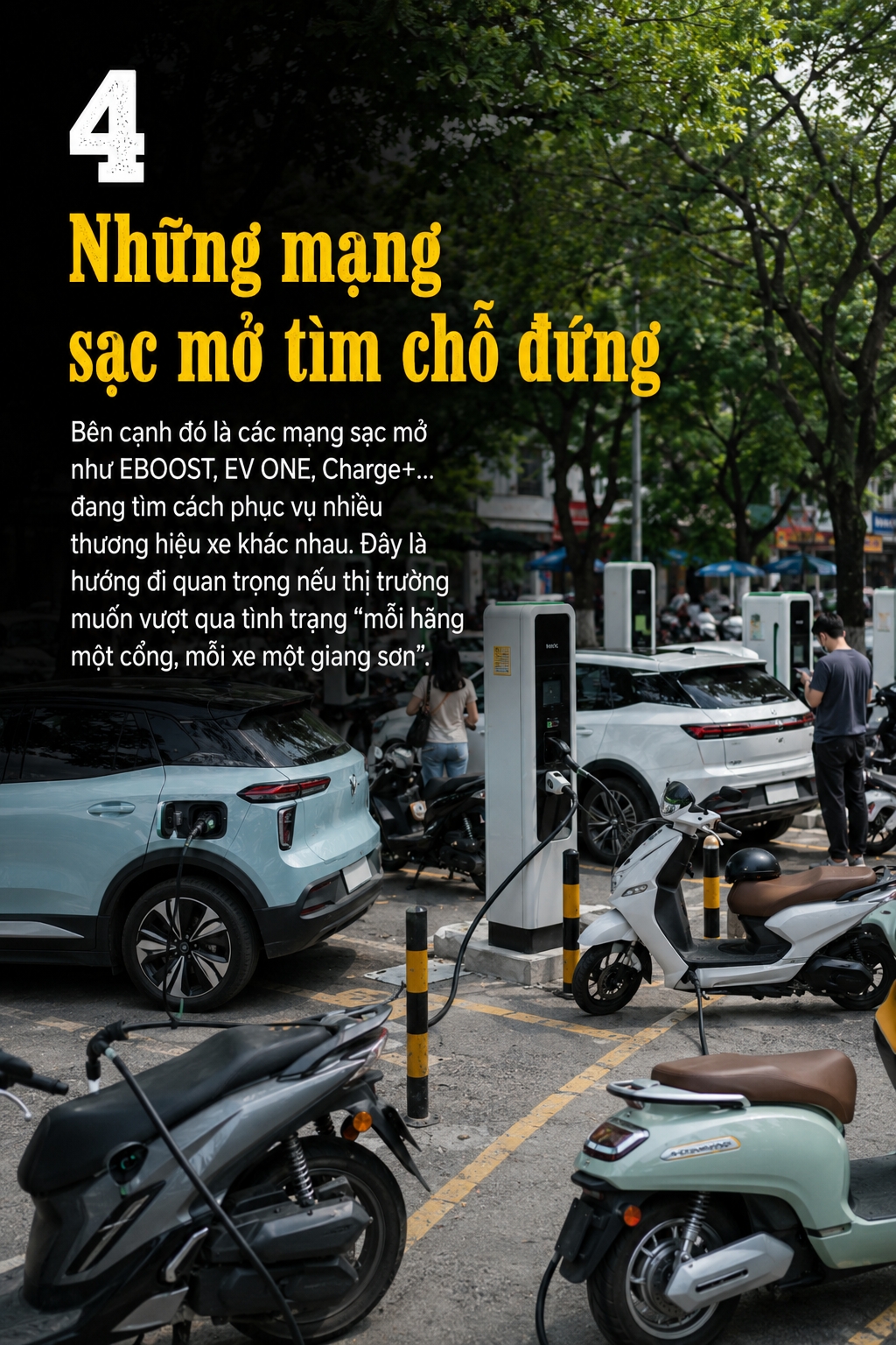 Thành phố cần trạm sạc, trạm đổi pin