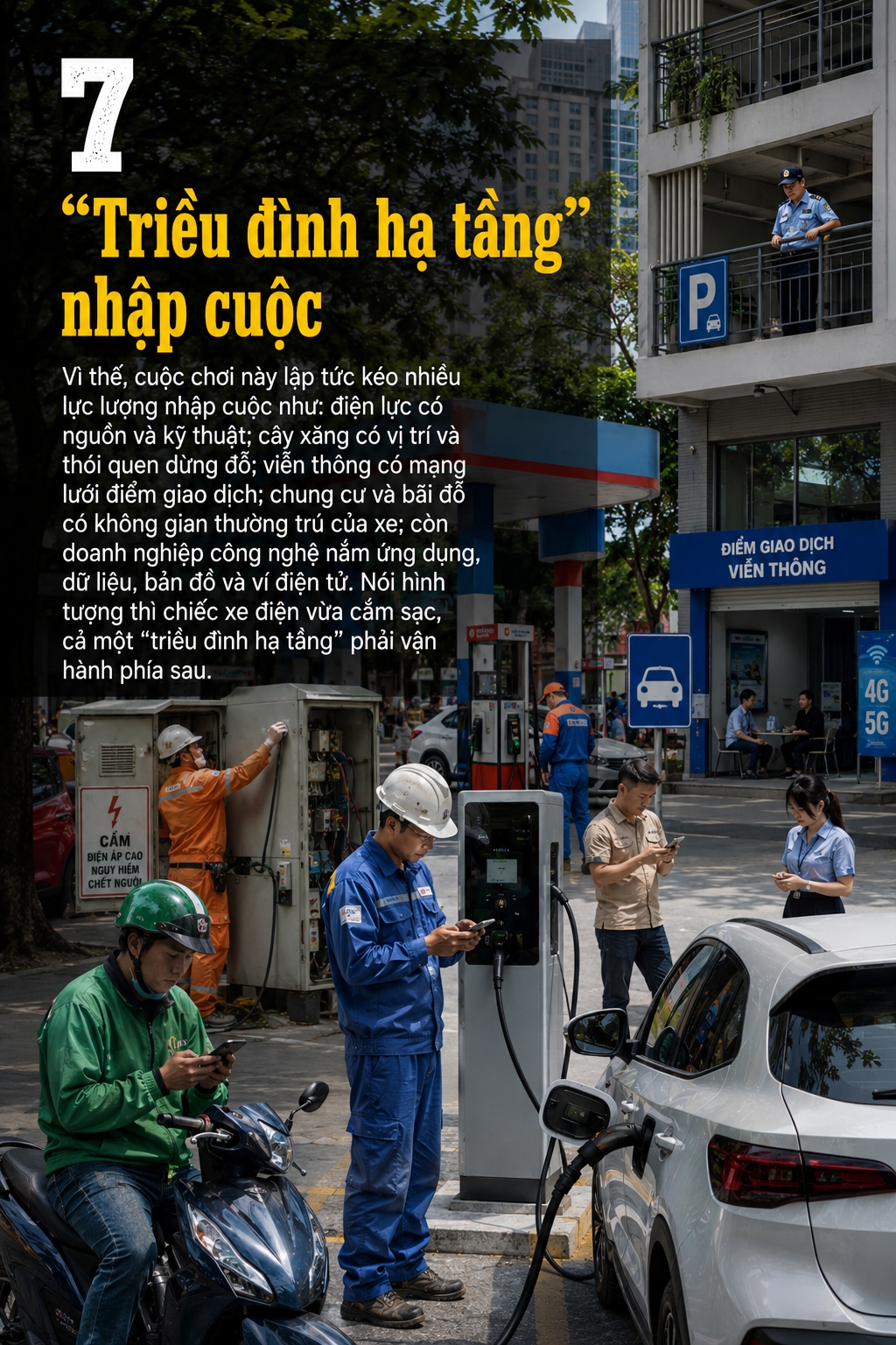 Thành phố cần trạm sạc, trạm đổi pin