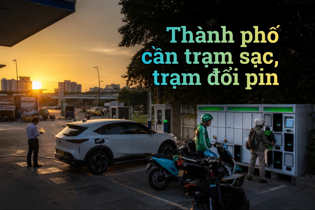 Thành phố cần trạm sạc, trạm đổi pin