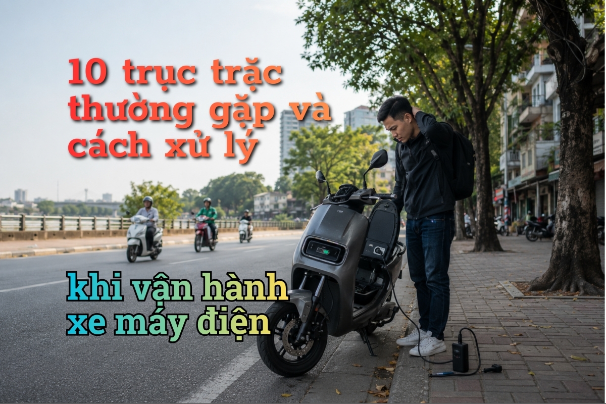 10 trục trặc thường gặp và cách xử lý khi vận hành xe máy điện