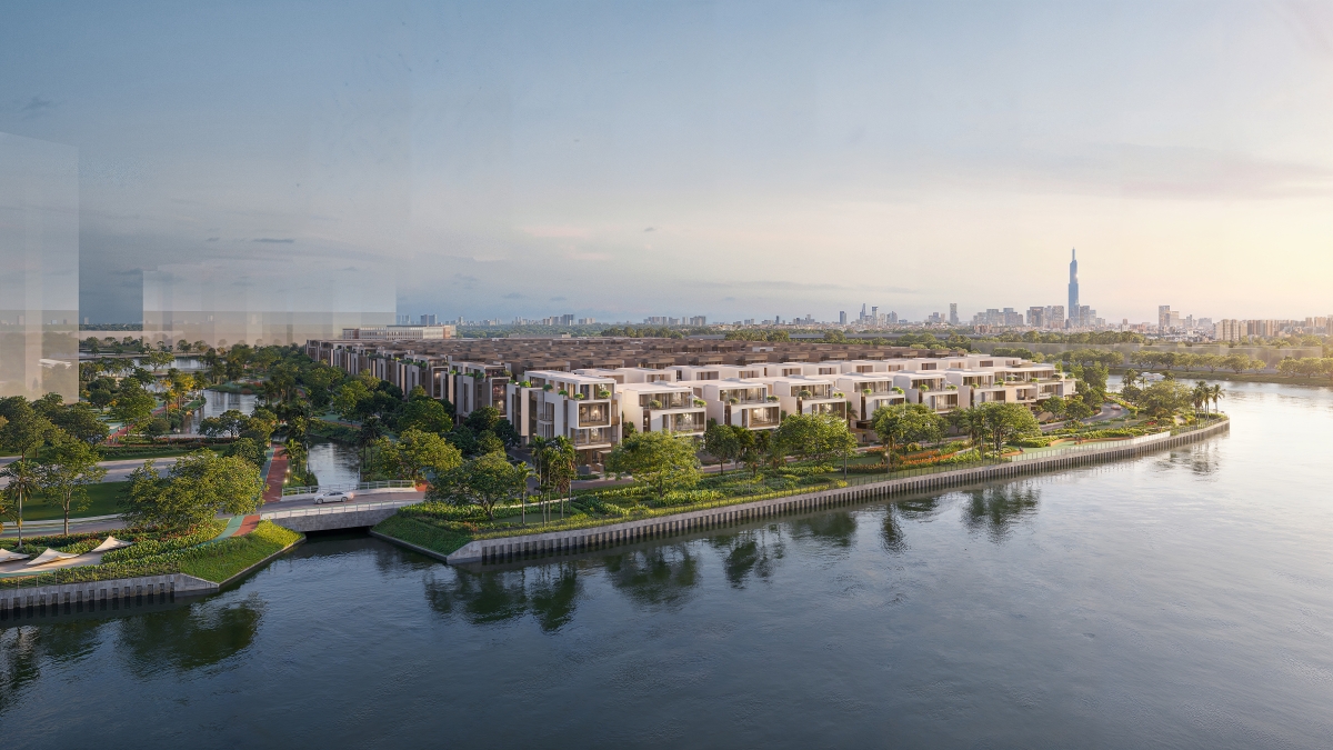 Bán đảo SOLA - Villa compound duy nhất tại The Global City. Ảnh: Masterise Homes.