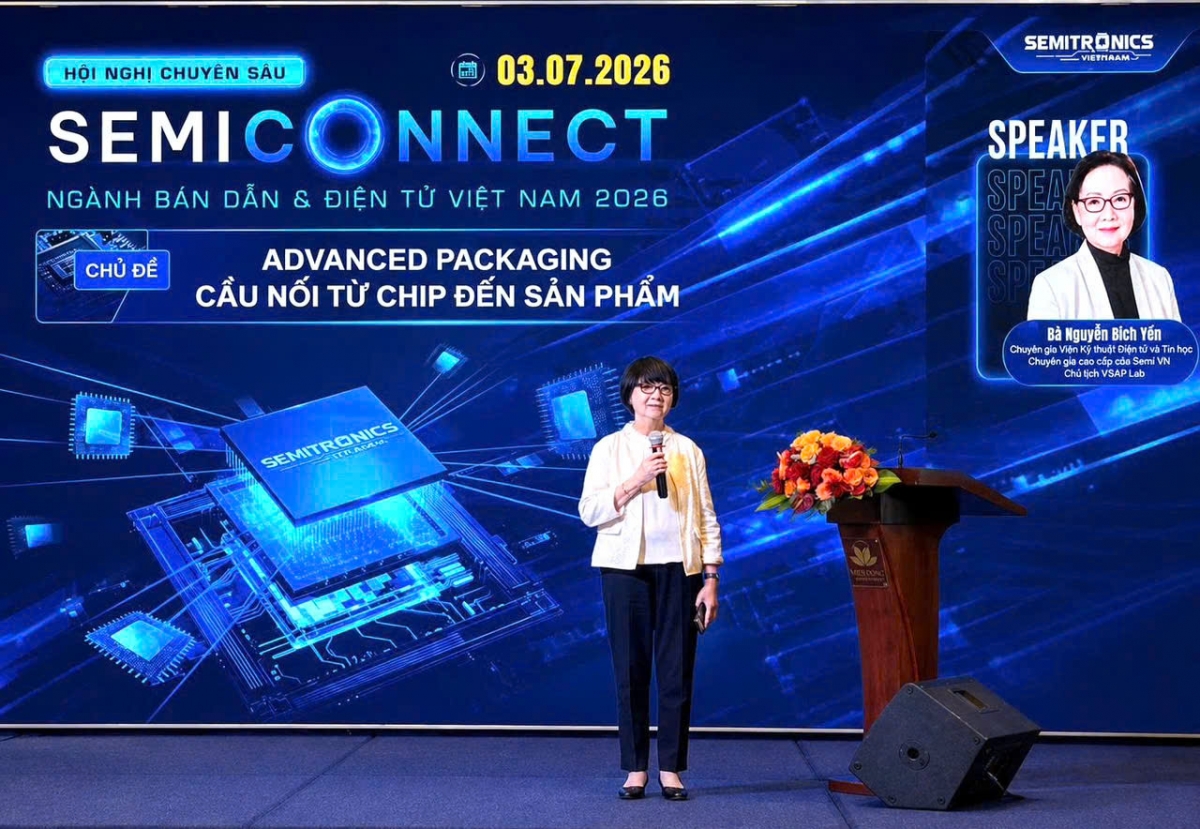 Bà Nguyễn Thị Bích Yến - Chuyên gia cao cấp Tập đoàn bán dẫn SOITEC, Chủ tịch Công ty VSAP Lab Việt Nam