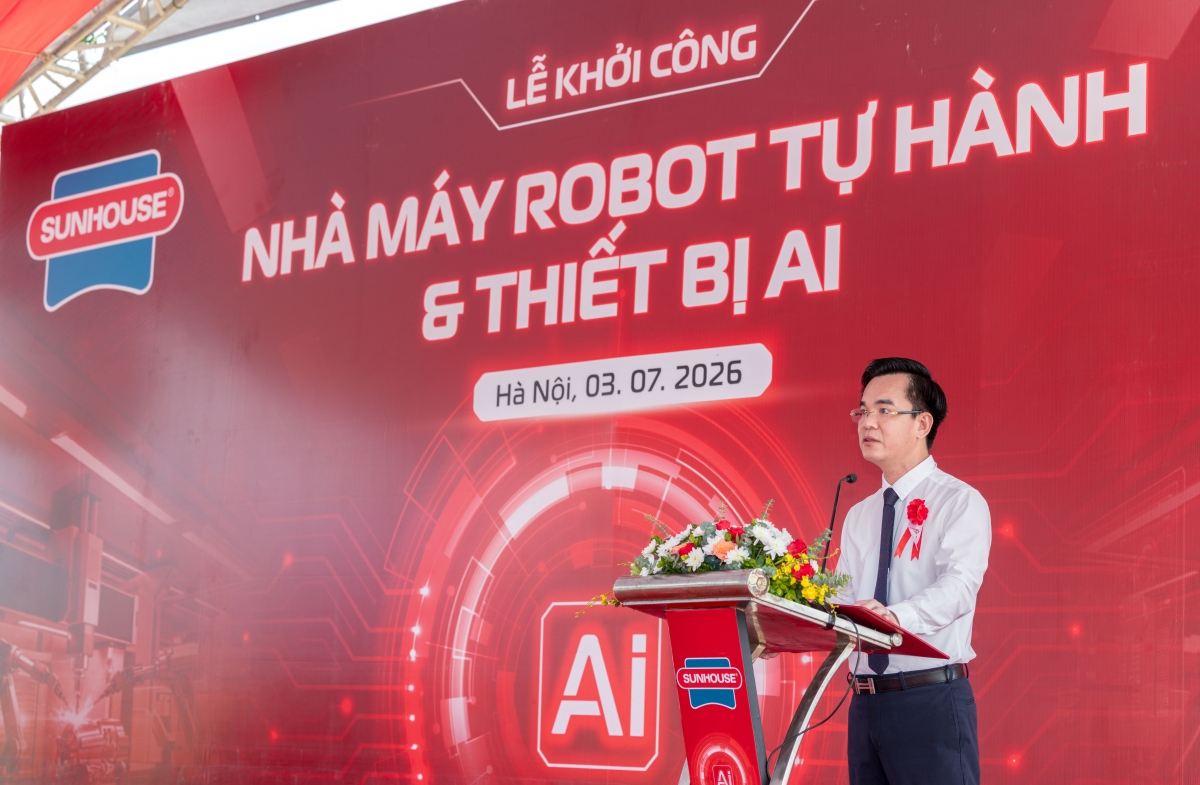 SUNHOUSE khởi công Nhà máy Robot tự hành và Thiết bị AI