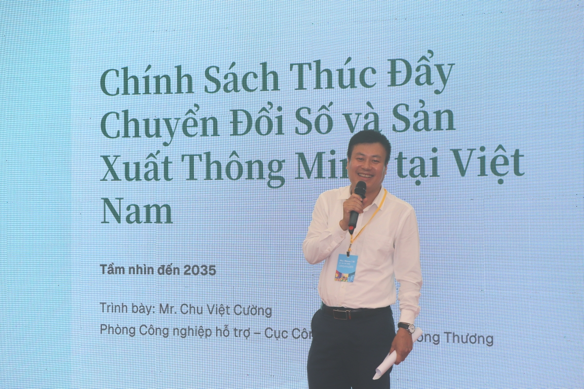Ông Chu Việt Cường: Nhà nước mong muốn chính sách hỗ trợ xuất phát từ nhu cầu thực tế của doanh nghiệp. Ảnh: Hoàng Tùng