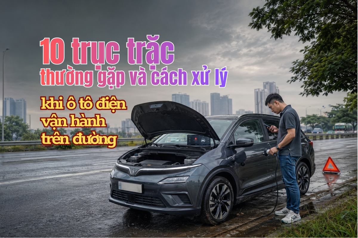 10 trục trặc thường gặp và cách xử lý khi ô tô điện vận hành trên đường