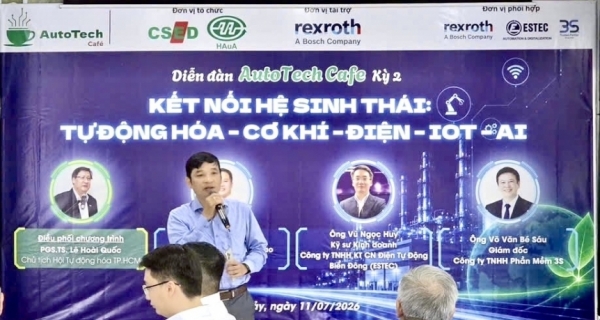 AutoTech Cafe kỳ 2: Kết nối hệ sinh thái tự động hóa - cơ khí - điện - IoT - AI hướng tới sản xuất thông minh