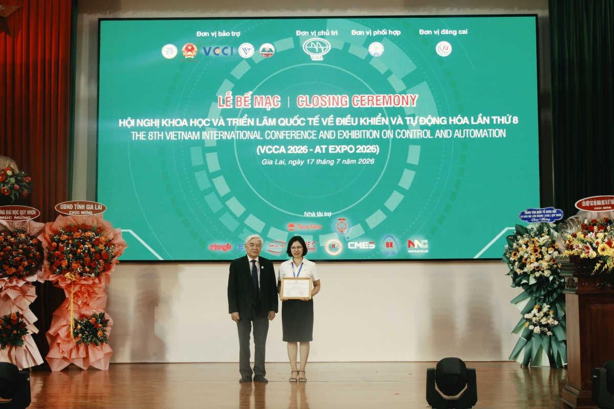VCCA 2026 trao giải Best Paper cho 1 giải Nhất, 2 giải Nhì và 1 giải Ba