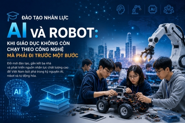 Đào tạo nhân lực AI và robot: Khi giáo dục không còn chạy theo công nghệ mà phải đi trước một bước